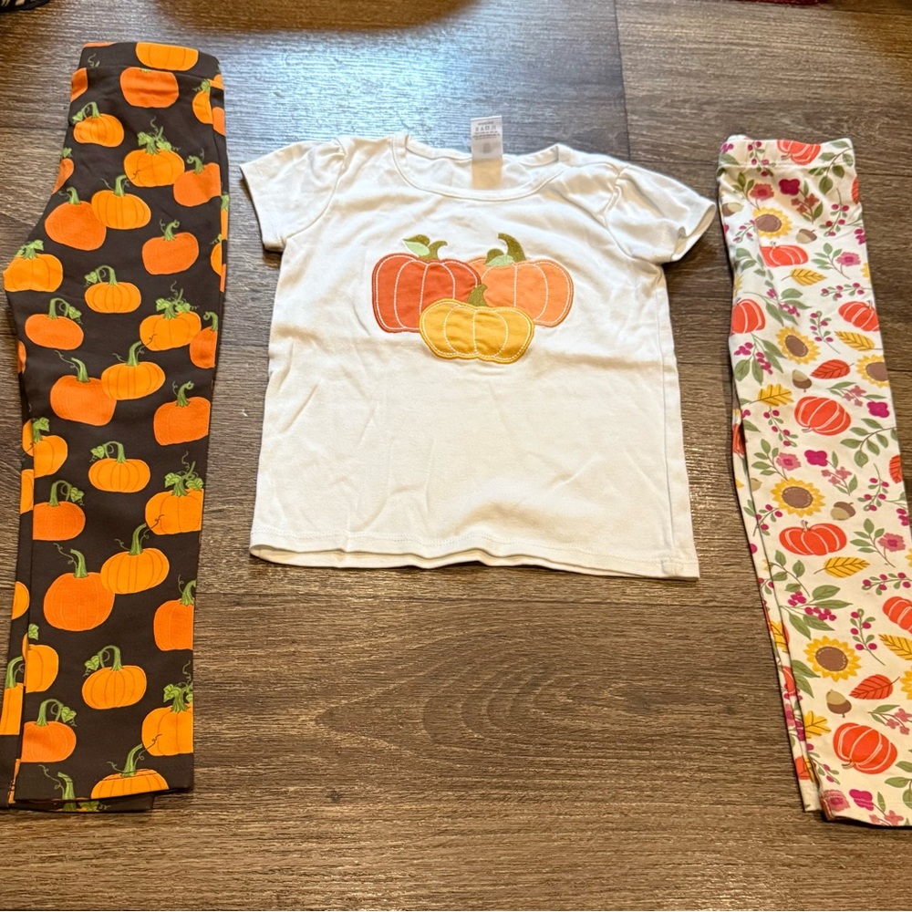 Gymboree Pumpkin Themed Kids Outfit Set
